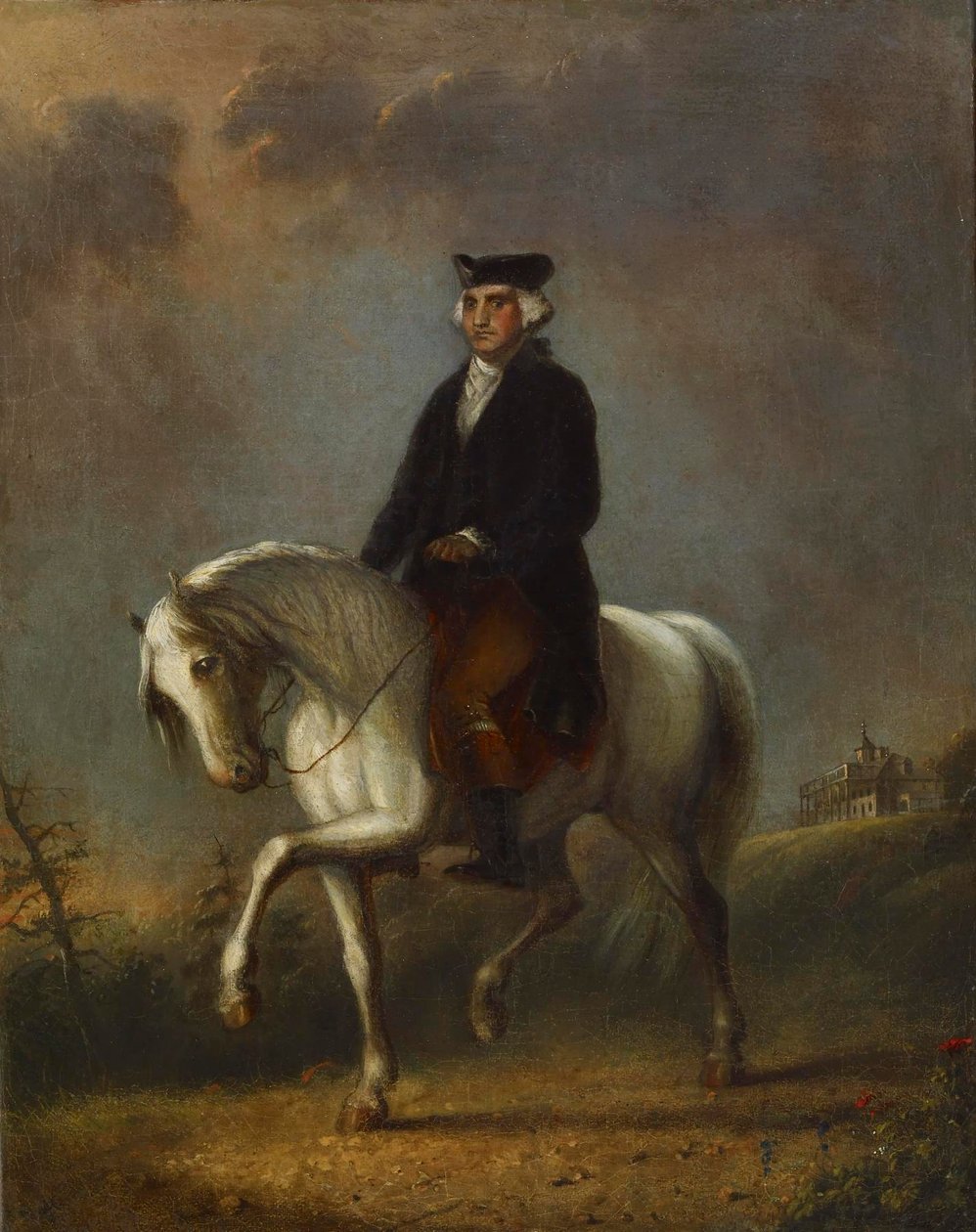 George Washington em Mount Vernon de Alfred Jacob Miller