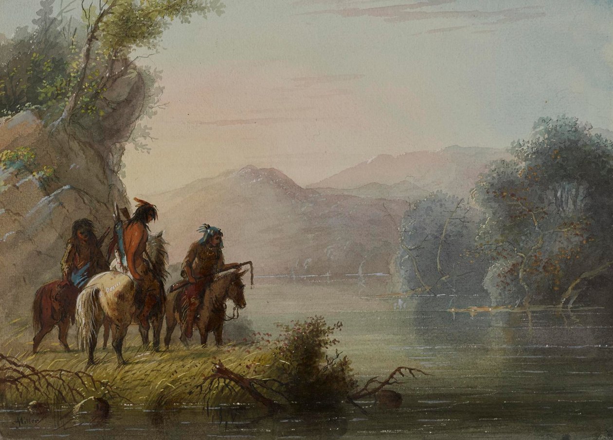 Caçadores à procura de caça de Alfred Jacob Miller