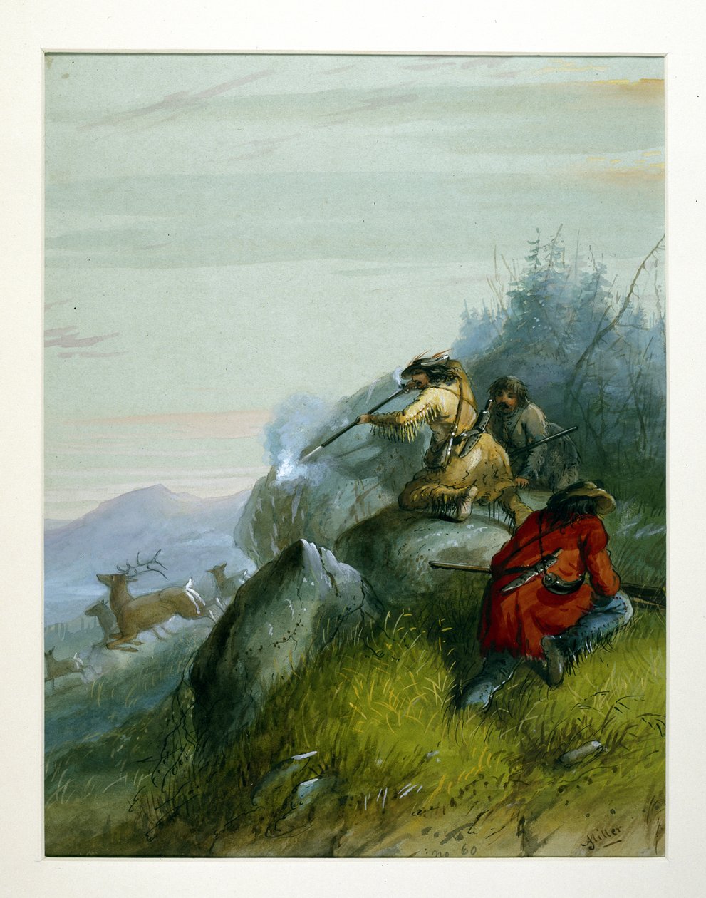 Caça ao alce nas Black Hills de Alfred Jacob Miller