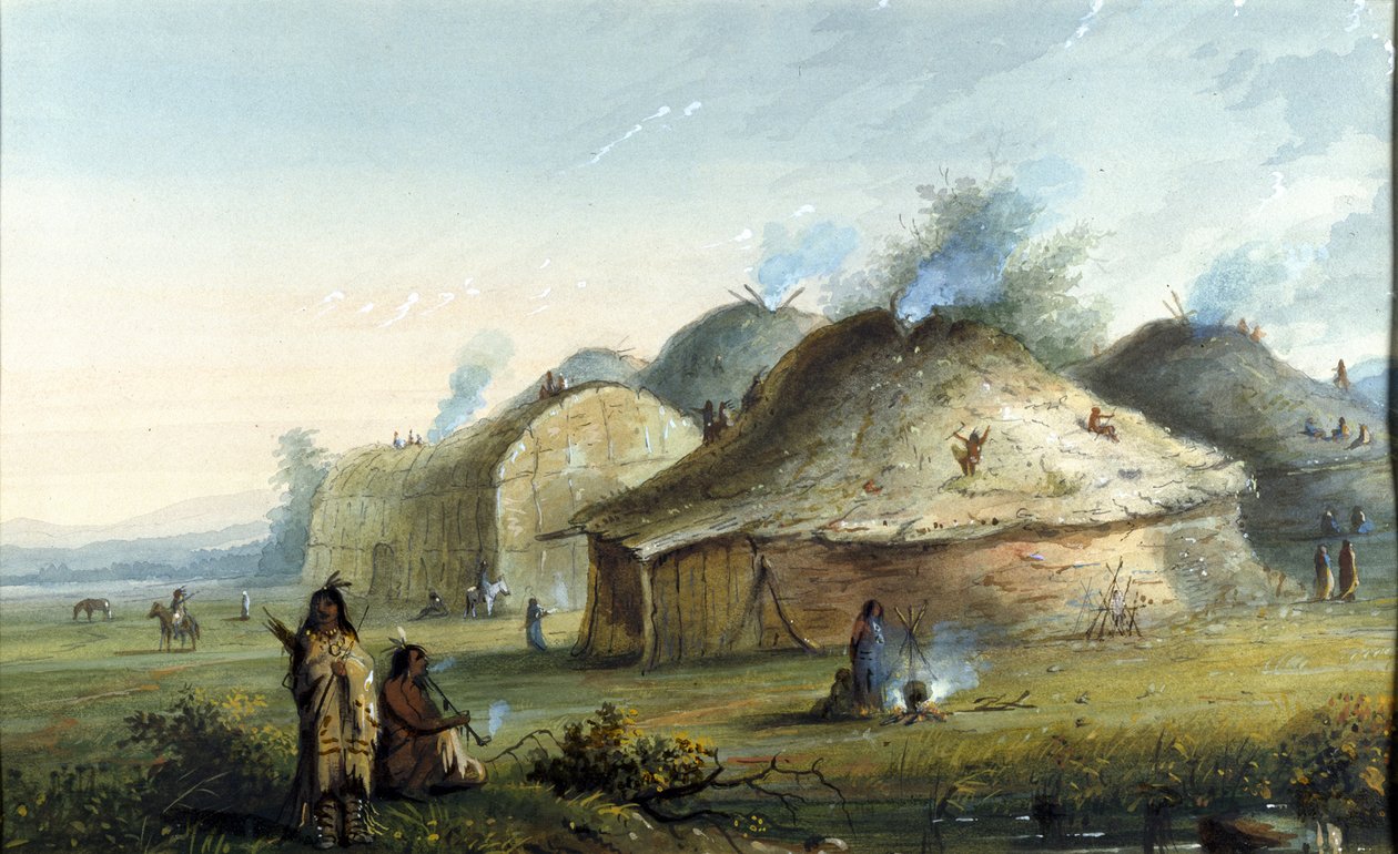 Alojamentos indígenas de Alfred Jacob Miller