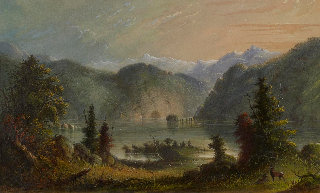 Cena no lago de Alfred Jacob Miller