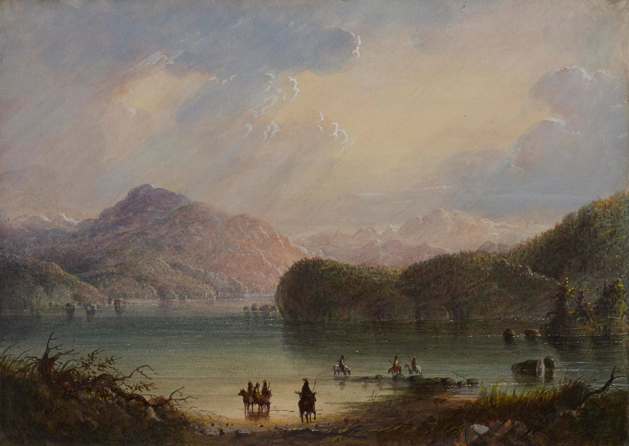 Cena no lago de Alfred Jacob Miller