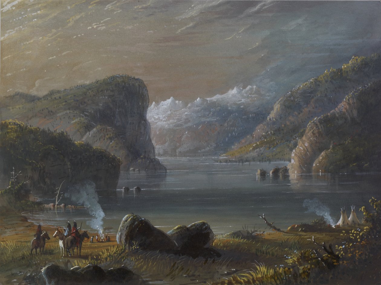 Cena no lago de Alfred Jacob Miller