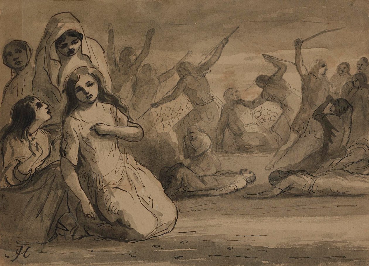 Massacre de São Bartolomeu de Alfred Jacob Miller