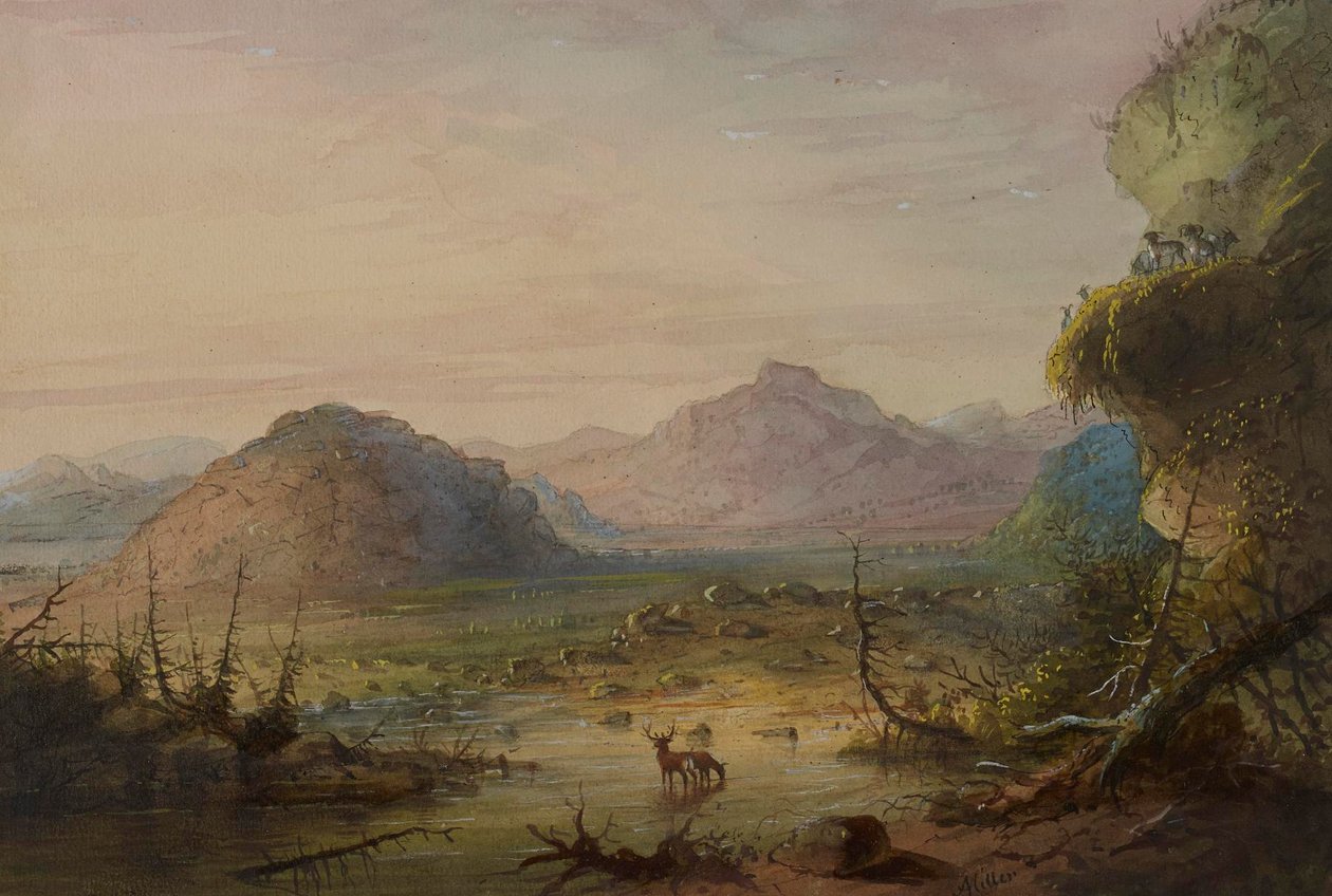 Formações rochosas de Alfred Jacob Miller