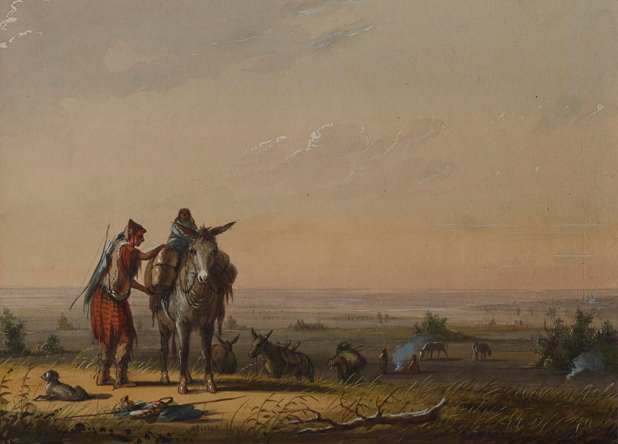 Caçadores de Raízes de Alfred Jacob Miller