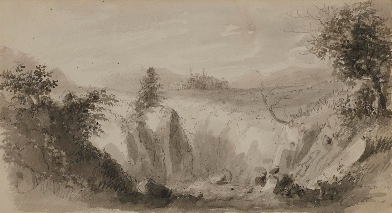 Cena em Perthshire, Escócia de Alfred Jacob Miller