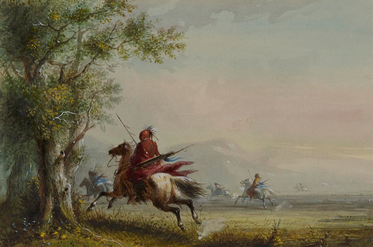 Reconhecimento dos Sioux de Alfred Jacob Miller