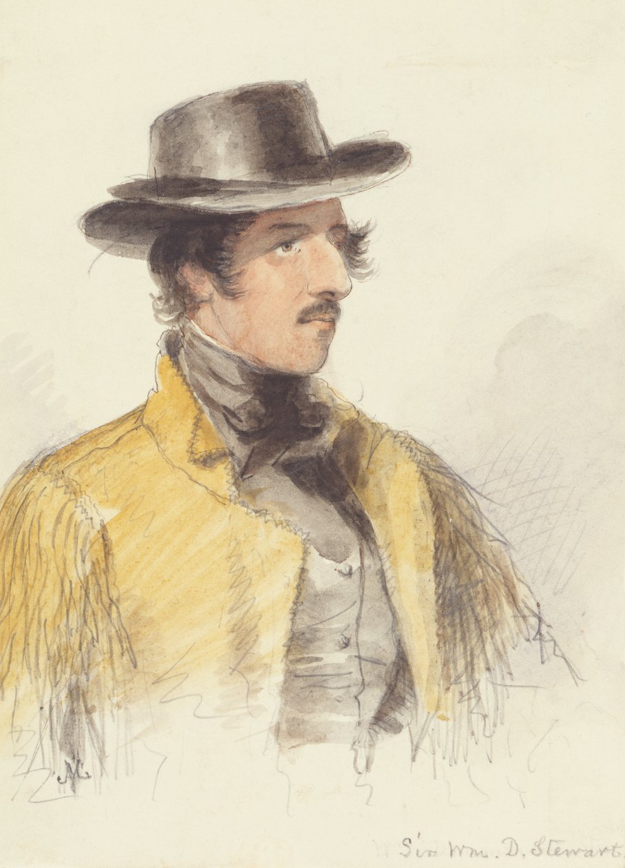 Sir William Stewart, c.1837 (aquarela sobre papel) de Alfred Jacob Miller