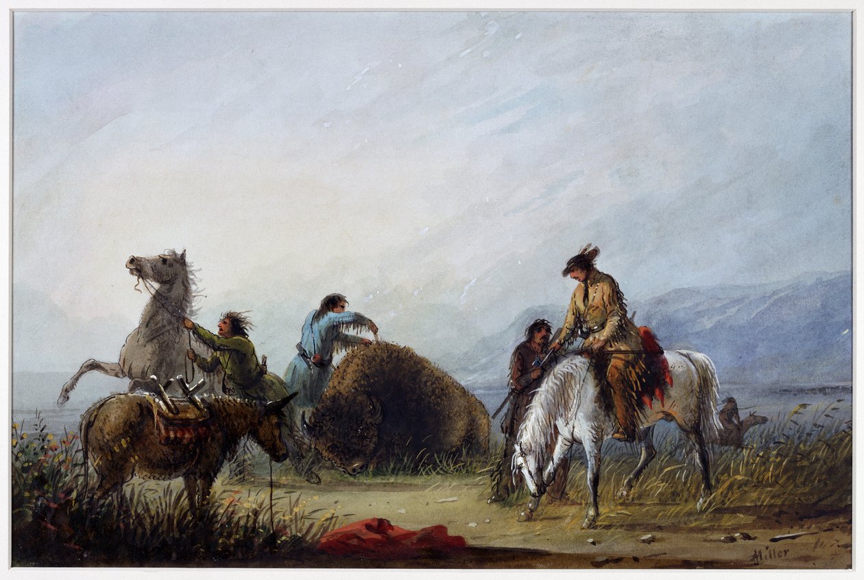 A costela «Taking the Hump» de Alfred Jacob Miller