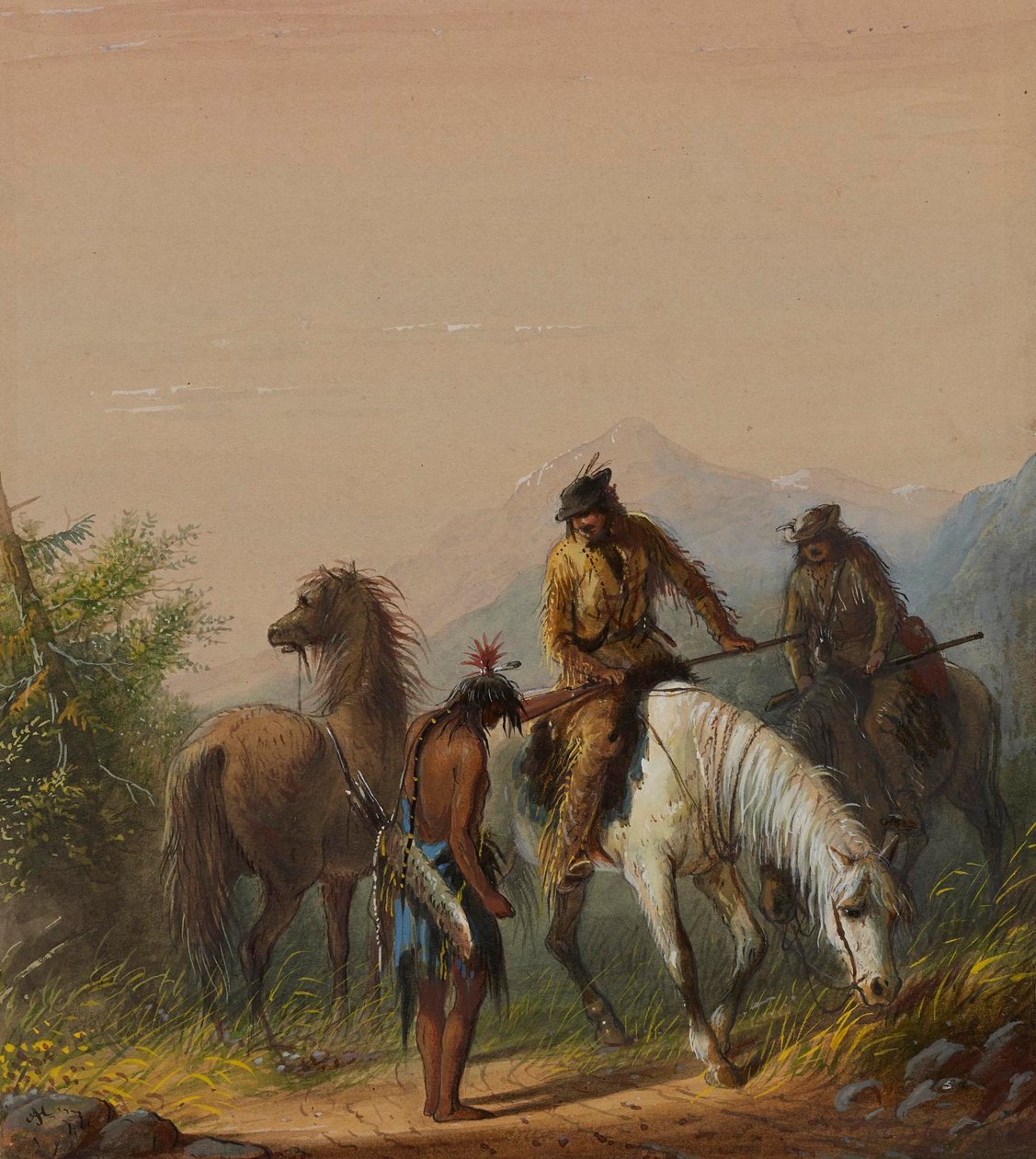 O Oráculo Indiano de Alfred Jacob Miller