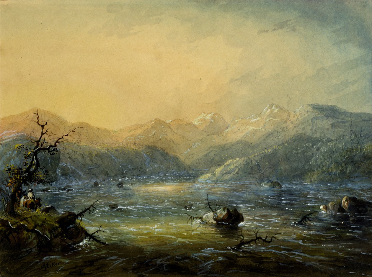 A Corrente Montanhosa de Alfred Jacob Miller