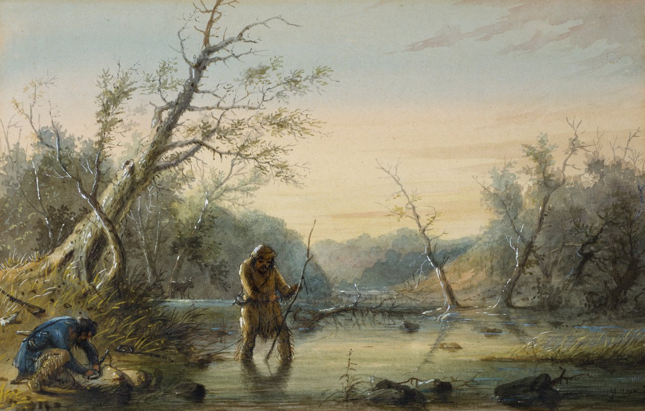 Captura de castores de Alfred Jacob Miller