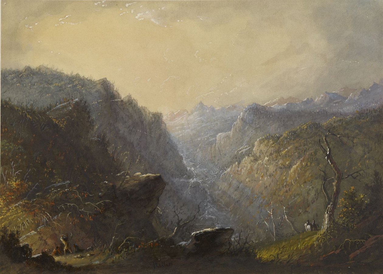 Paisagens Selvagens (Criar um esconderijo) de Alfred Jacob Miller
