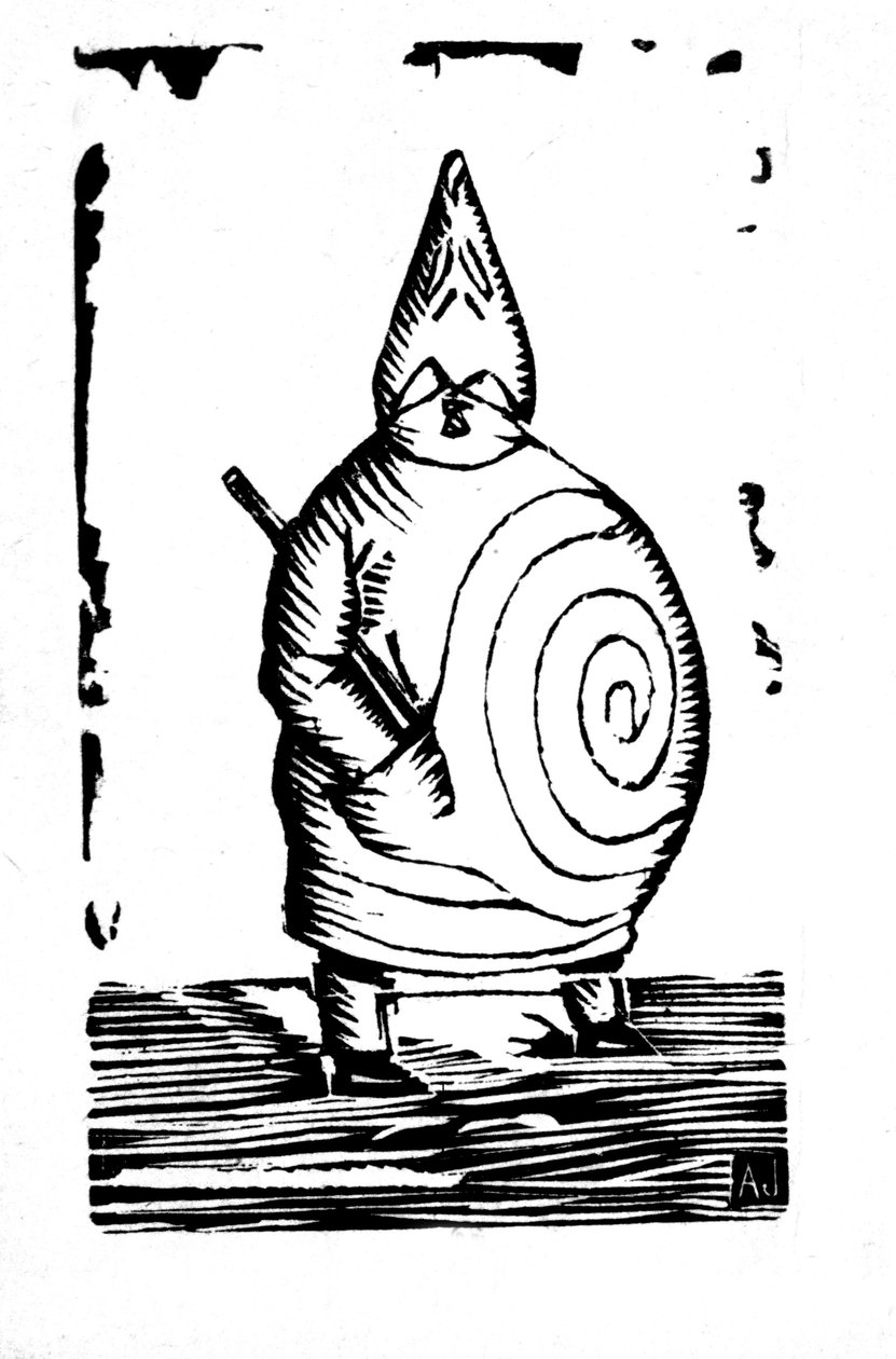 Padre Ubu, final do século XIX (gravura em madeira) de Alfred Jarry