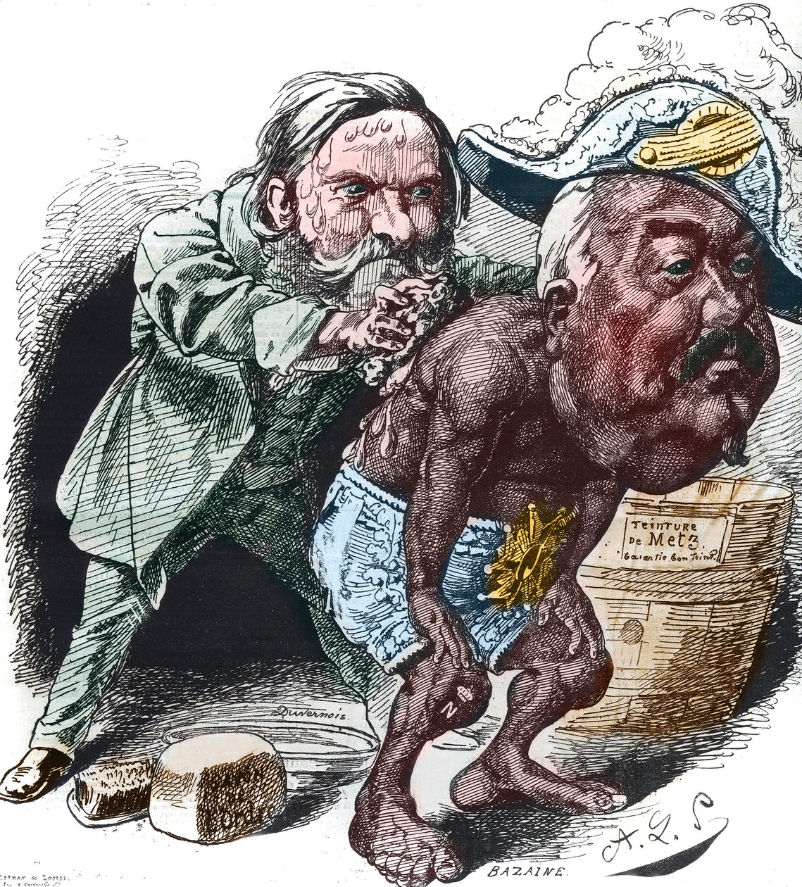 Clement Duvernois (1836-1879), um político francês, tentou limpar François Achille Bazaine (François-Achille de Alfred Le Petit