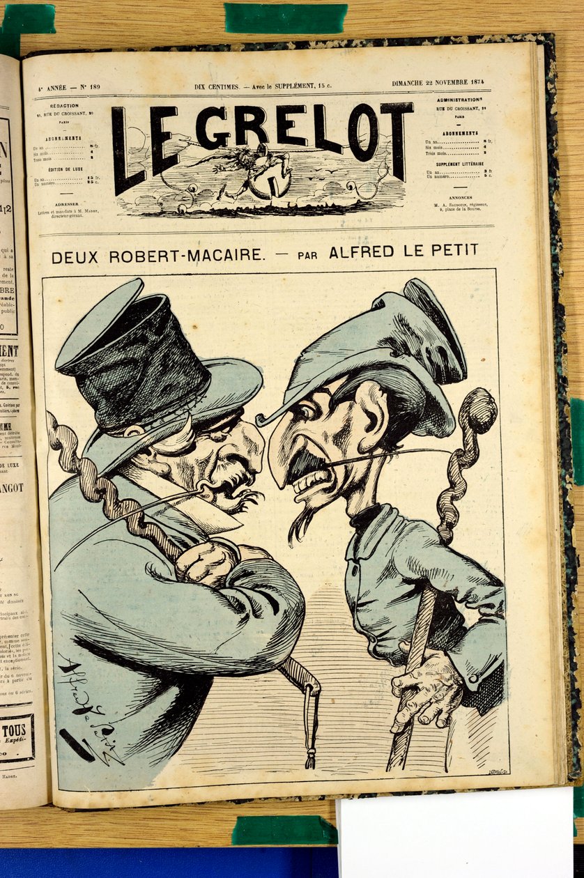 Capa do "Le Grelot", número 189, Satirique en Couleurs de Alfred Le Petit