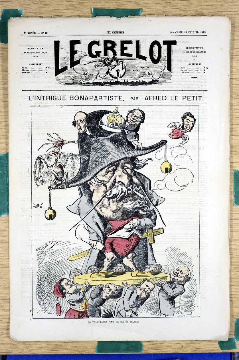 Capa do "Le Grelot", número 45, Satirique en Couleurs de Alfred Le Petit