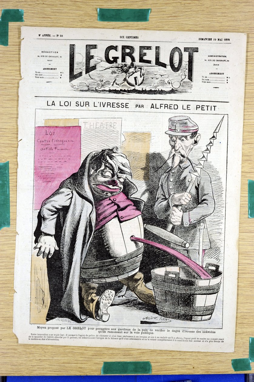 Capa do "Le Grelot", número 58, Satirique en Couleurs de Alfred Le Petit