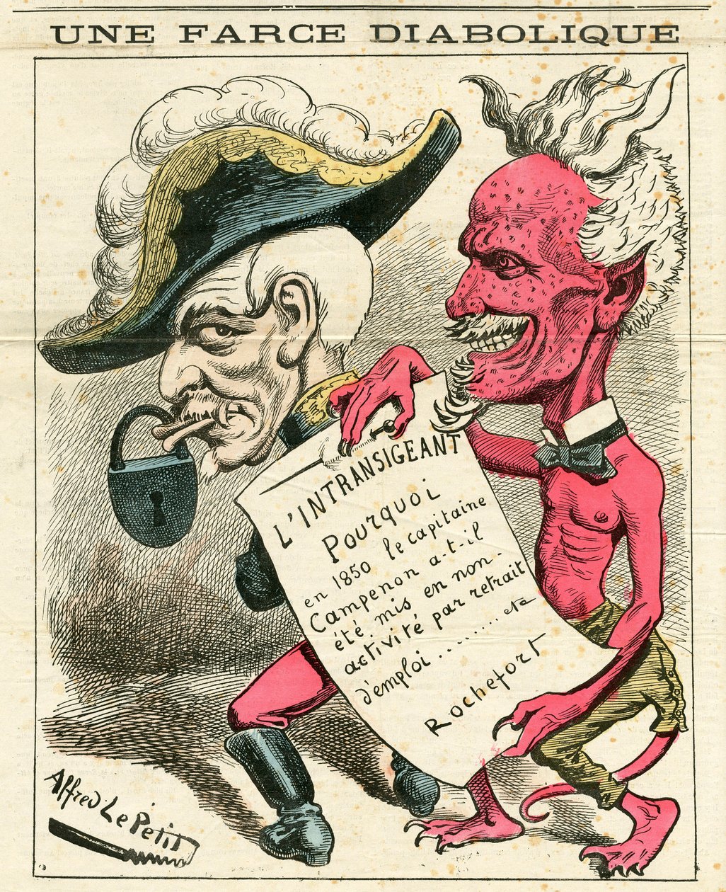Capa do "Le Grelot", número 655, Satirique en Couleurs de Alfred Le Petit