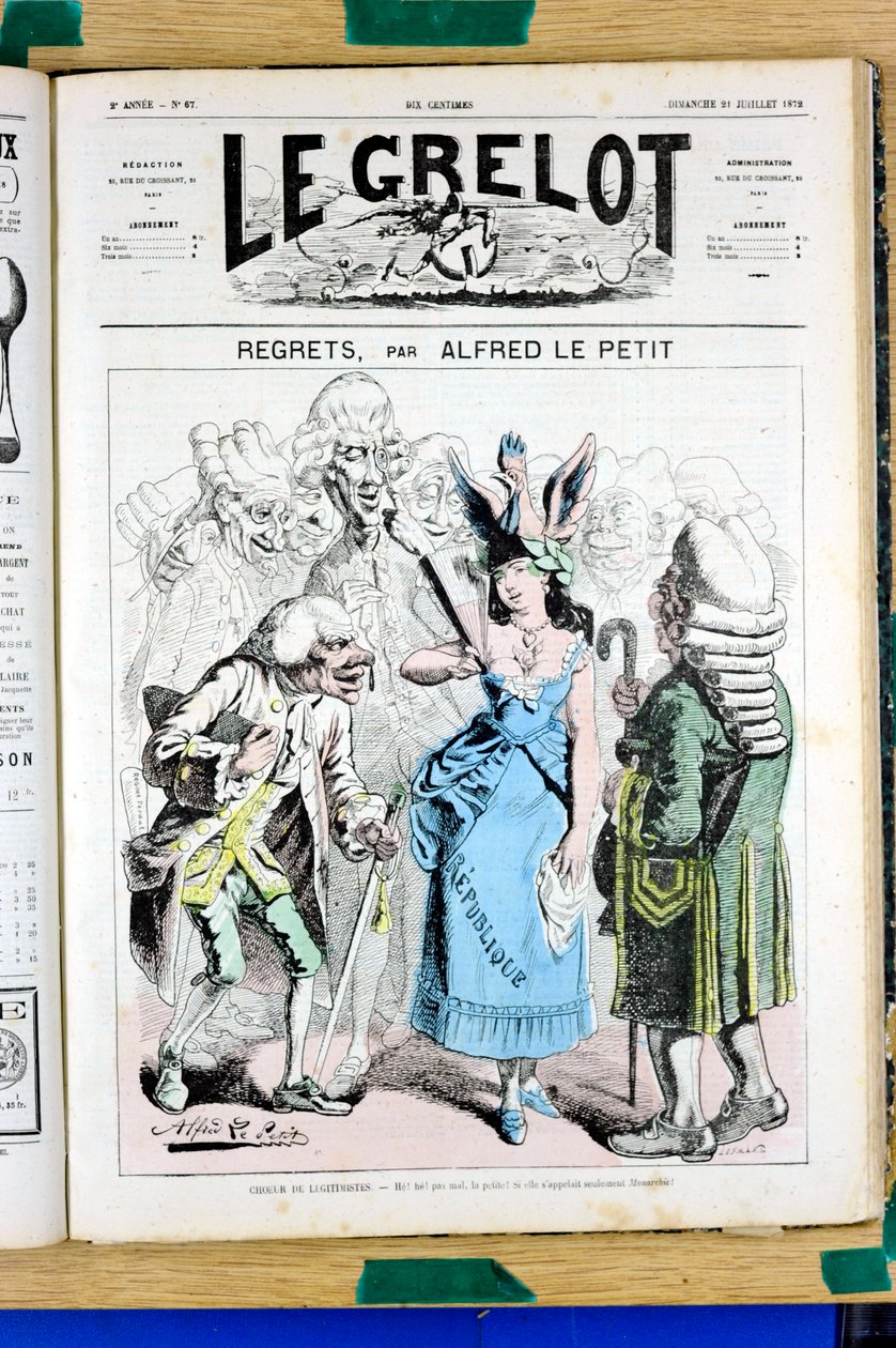 Capa do "Le Grelot", número 67, Satirique en Couleurs de Alfred Le Petit