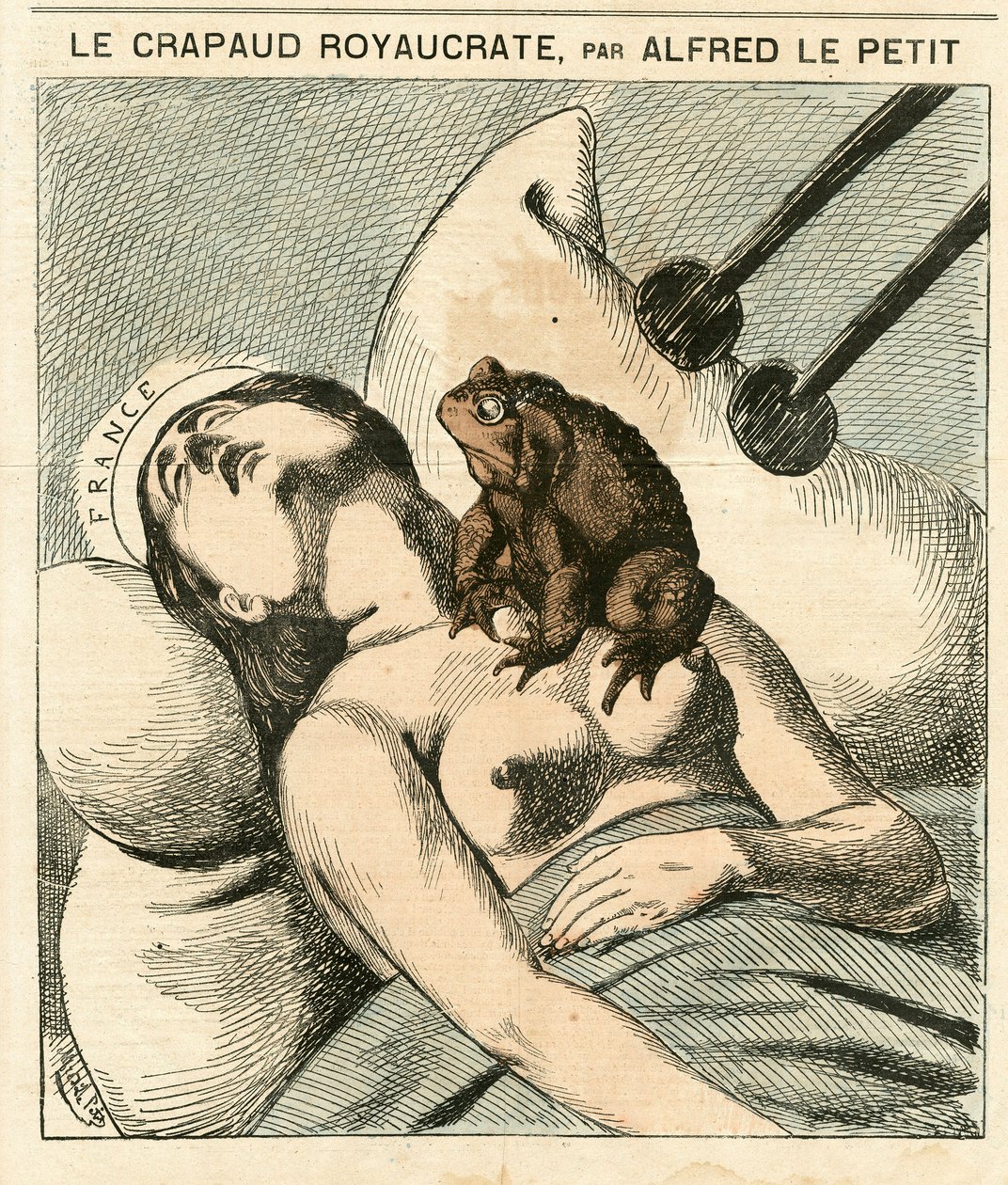Capa do "Le Grelot", número 92, Satirique en Couleurs de Alfred Le Petit