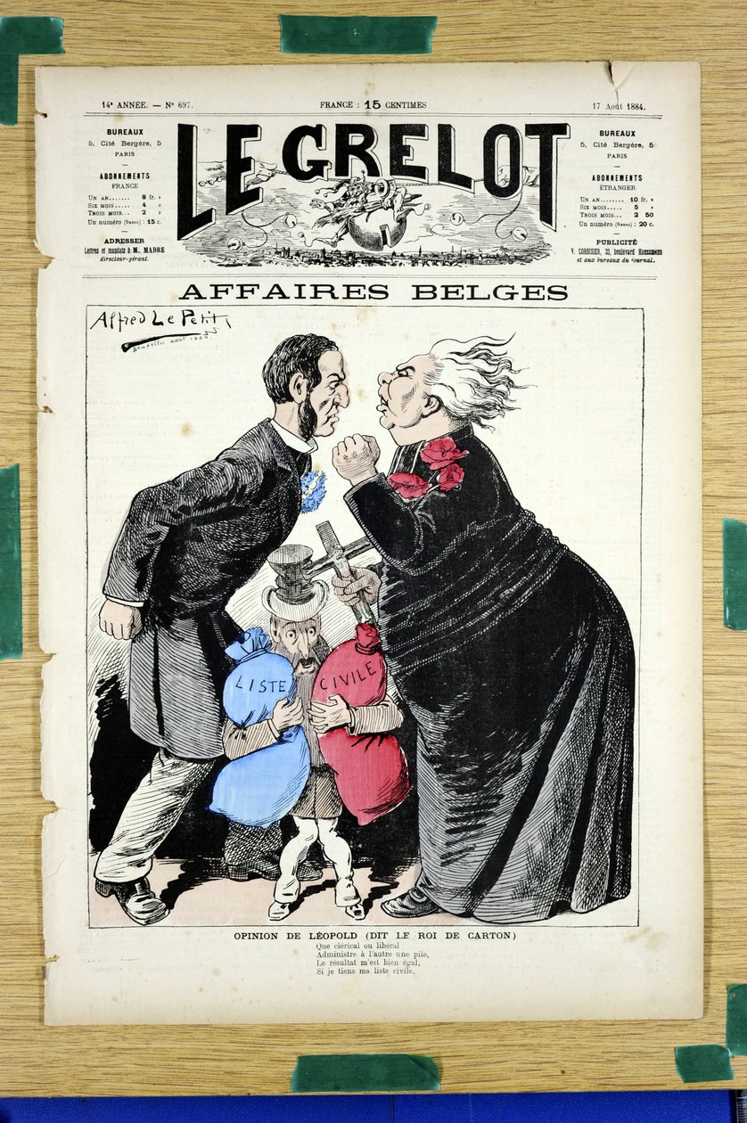 Capa do "Le Grelot", número 697, Satirique en Couleurs de Alfred Le Petit