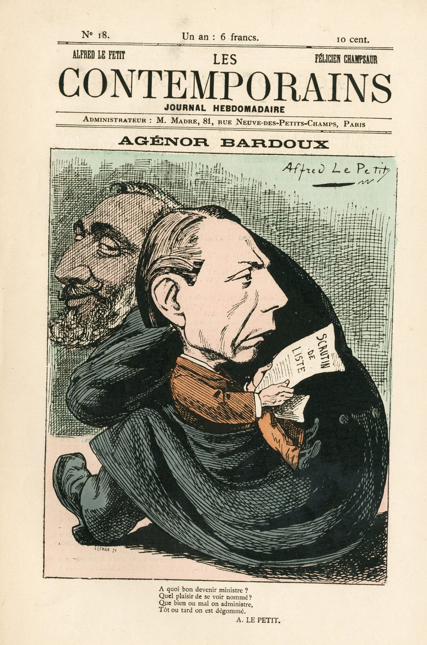 Capa de "Les Contemporains", número 18 de Alfred Le Petit
