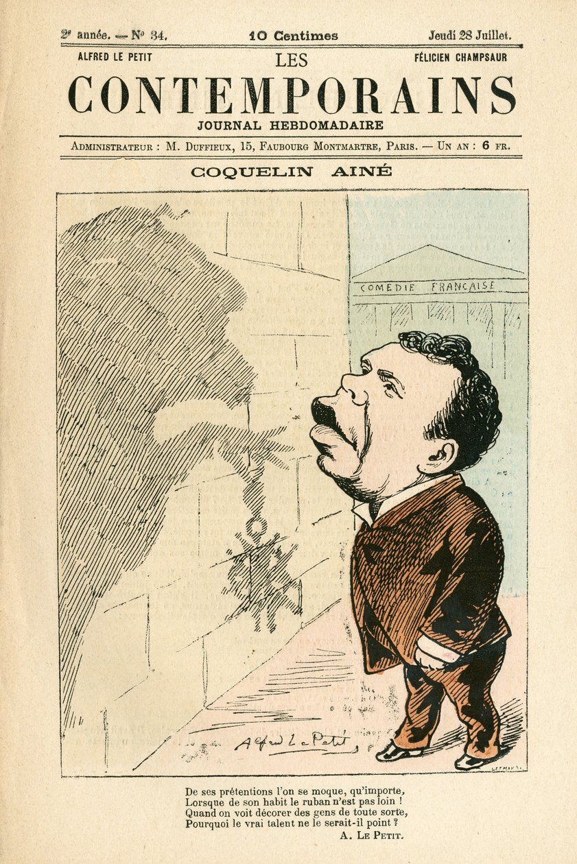 Capa de "Les Contemporains", número 34 de Alfred Le Petit