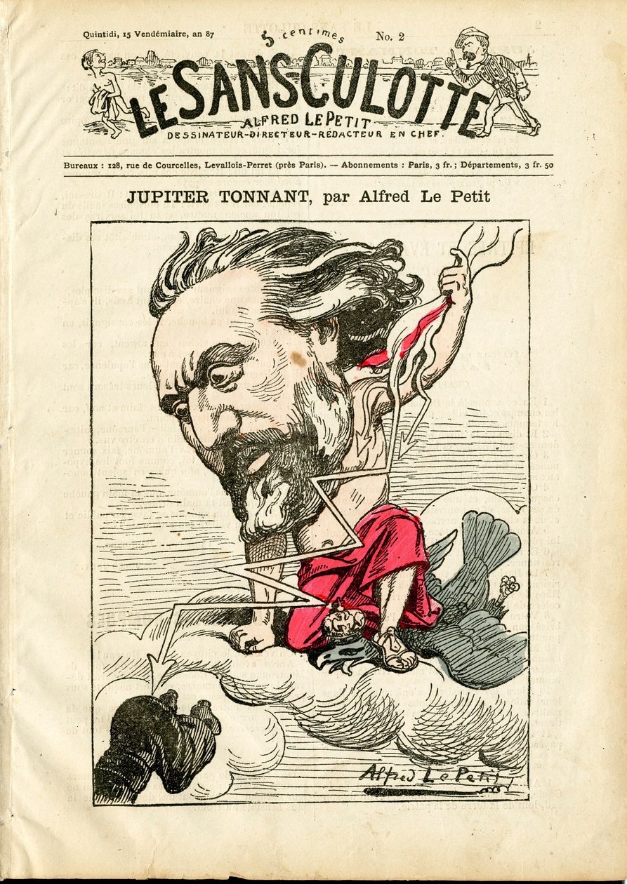 Capa de "The Sans-Panties", número 2, Satirical in Colors de Alfred Le Petit