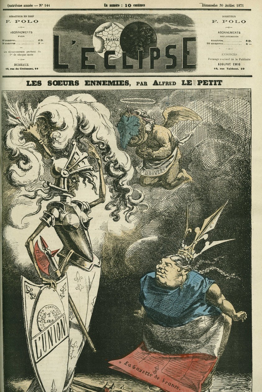 Irmãs inimigas, entre La Gazette de France e L