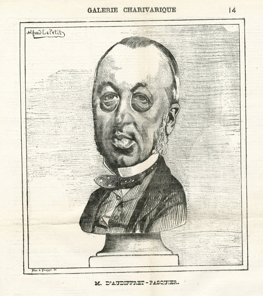 Ilustração de Alfred Le Pete (1841-1909) em Le Charivari de Alfred Le Petit