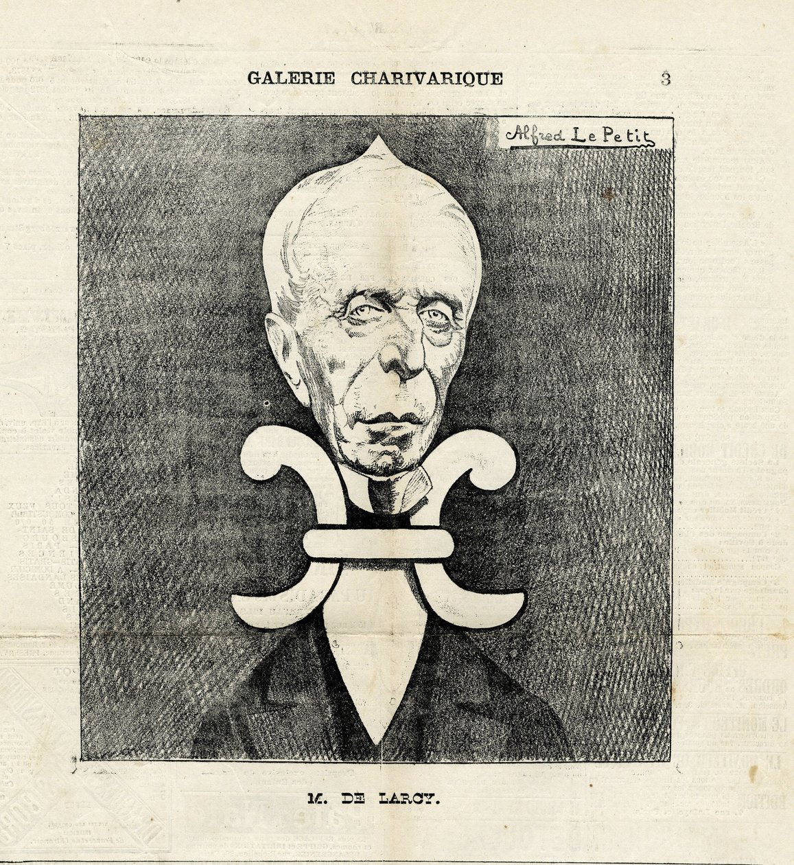 Ilustração de Alfred Le Pete (1841-1909) em Le Charivari de Alfred Le Petit