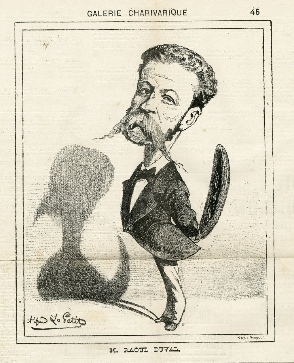Ilustração em Le Charivari de Alfred Le Petit