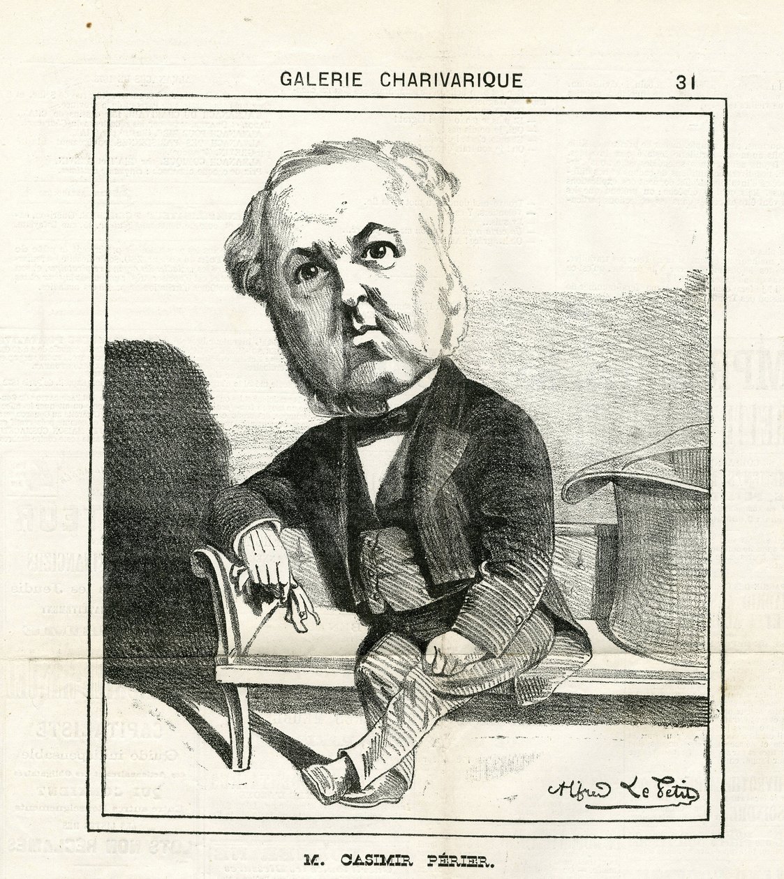 Ilustração em Le Charivari de Alfred Le Petit