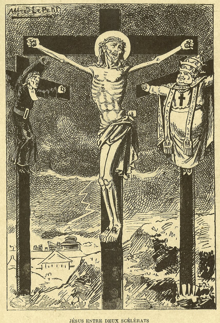 Ilustração de Alfred Le Pete (1841-1909) em Gros-Jean e sua cura de Alfred Le Petit