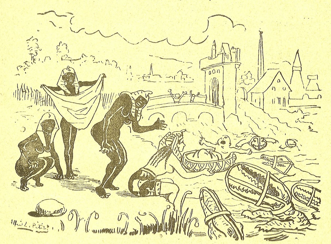 Ilustração de Alfred Le Pete (1841-1909) em Gros-Jean et son cure de Alfred Le Petit