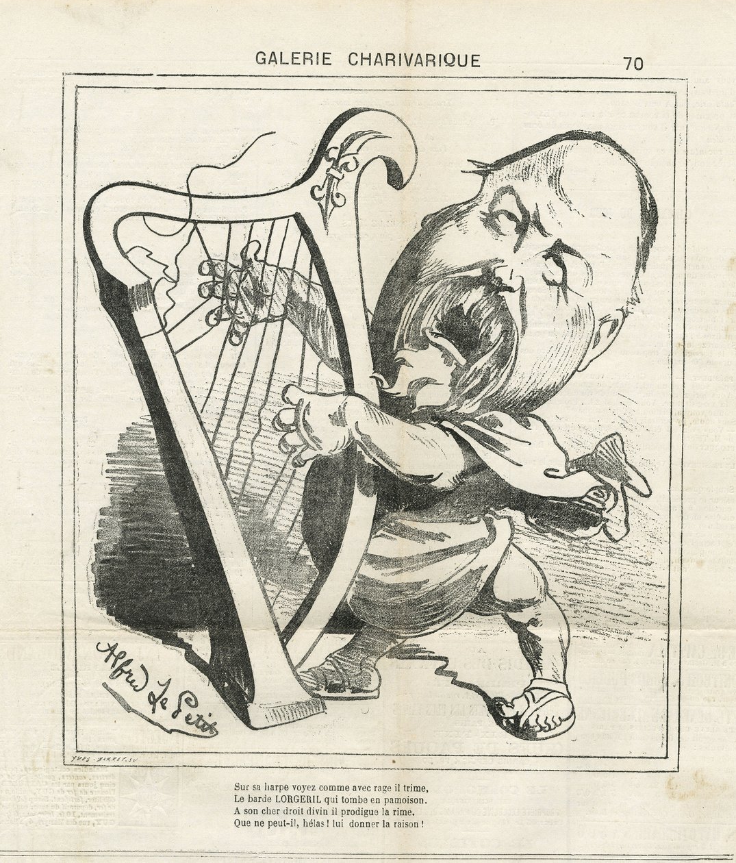 Ilustração de Alfred Le Pete (1841-1909) em Le Charivari de Alfred Le Petit