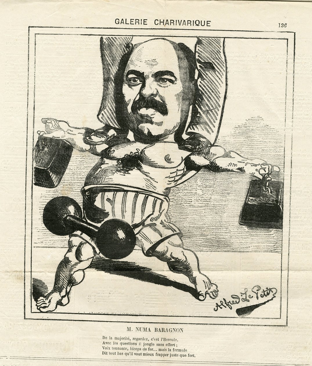 Ilustração de Alfred Le Pete (1841-1909) em Le Charivari de Alfred Le Petit