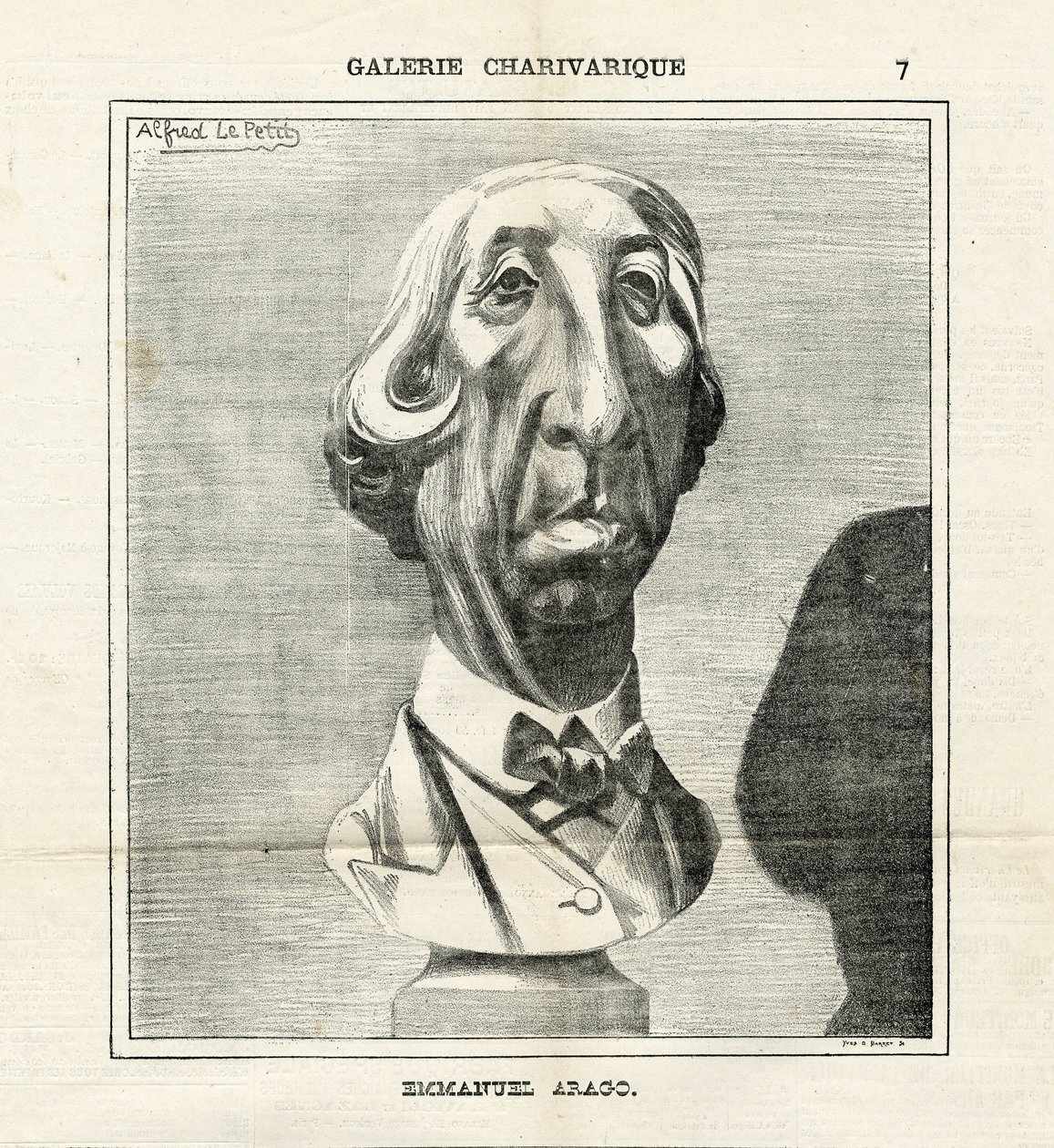 Ilustração de Alfred Le Pete (1841-1909) em Le Charivari de Alfred Le Petit