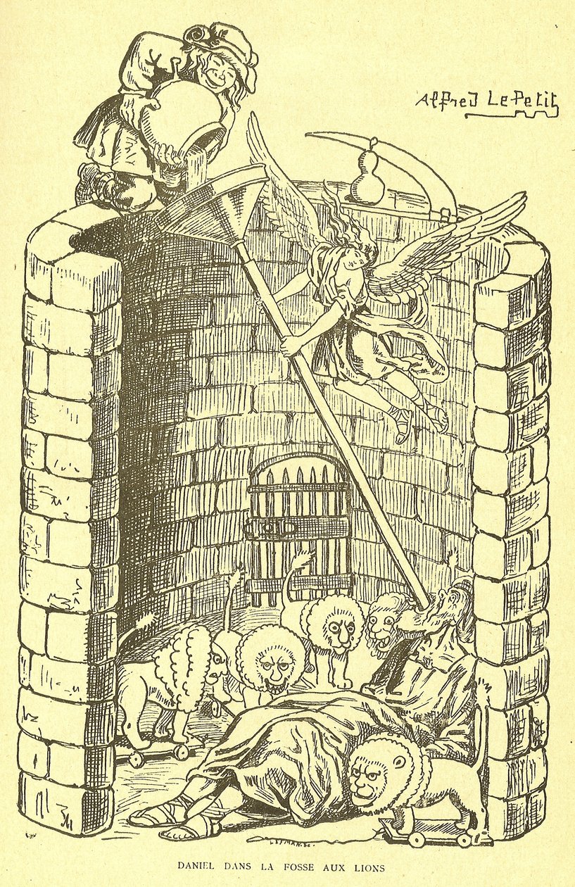 Ilustração de Alfred Le Petité (1841-1909) em Gros-Jean e sua paróquia de Alfred Le Petit