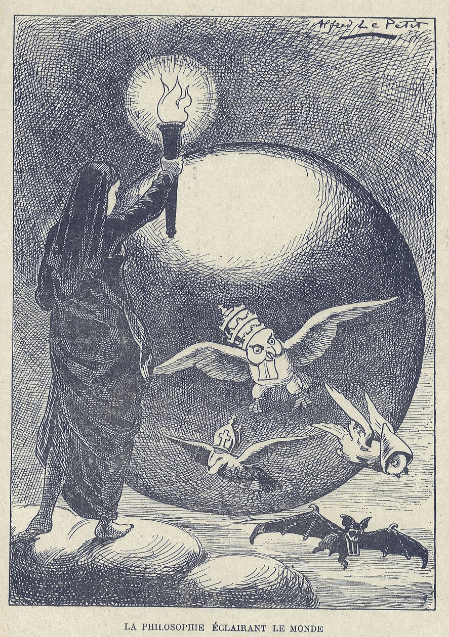 Ilustração de Alfred Le Petité (1841-1909) em Gros-Jean et son cure de Alfred Le Petit