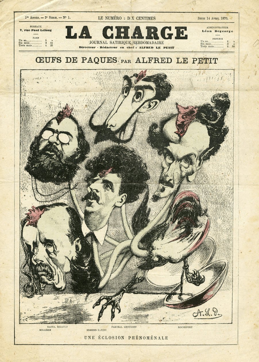 Ilustração de Alfred Le Petité (1841-1909) em La Charge (1870) de Alfred Le Petit