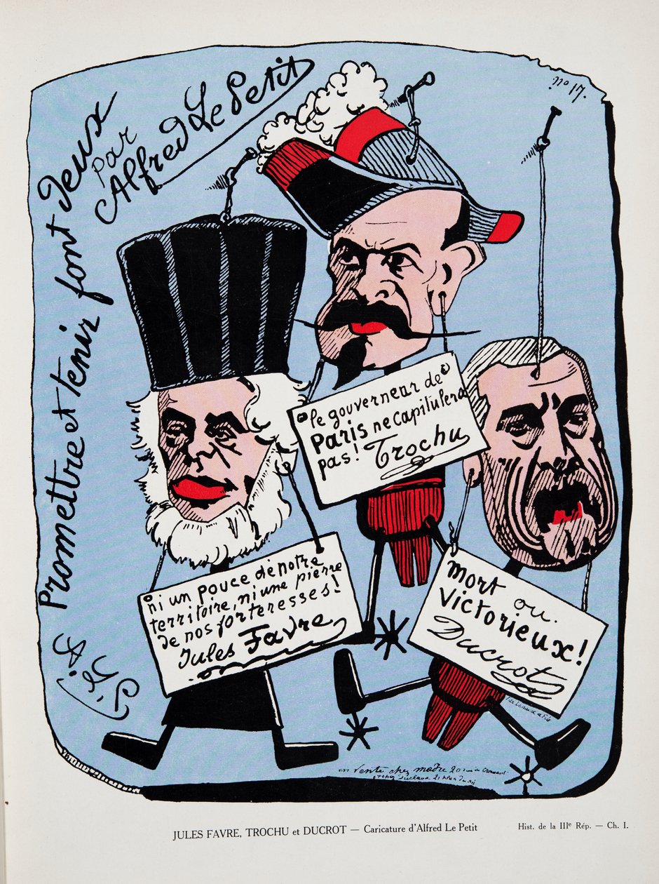 Jules Favre, Trochu e Ducrot, do Histoire de la Troisieme Republique, Vol. I, l