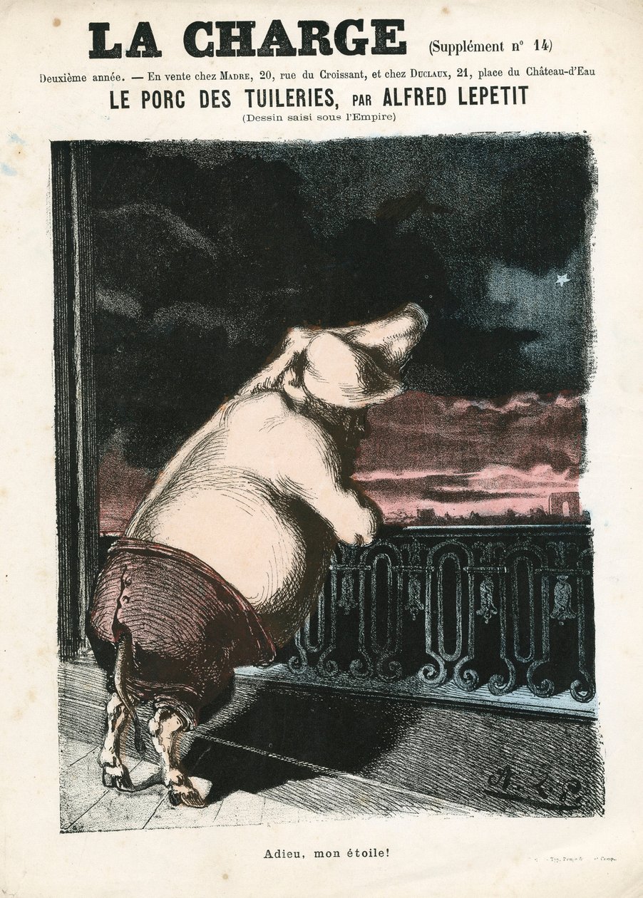 A Carga (1870), número 15, Satirical in Colour de Alfred Le Petit