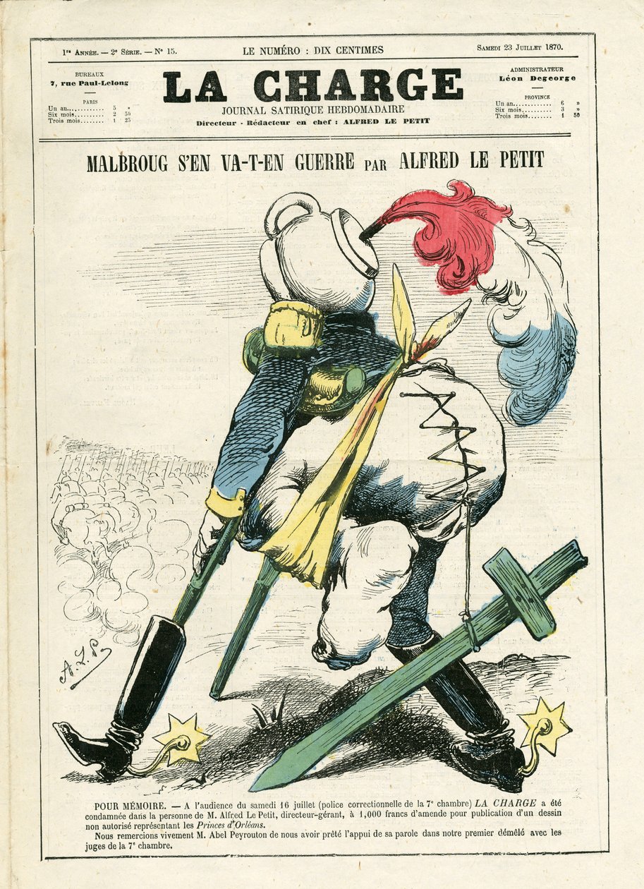 A Carga (1870), número 15, Satirical in Colour de Alfred Le Petit
