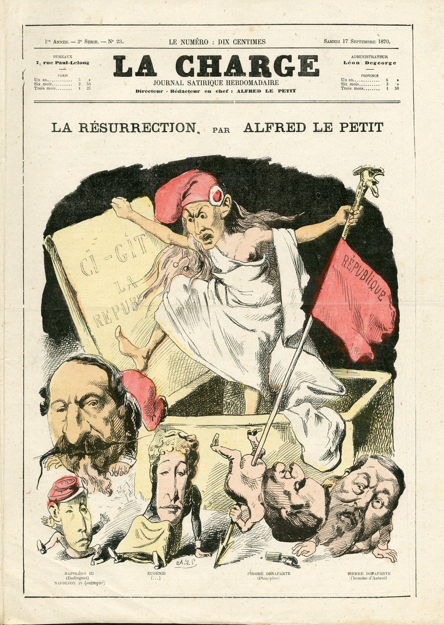 A Carga (1870), número 23, Satirical in Colour de Alfred Le Petit