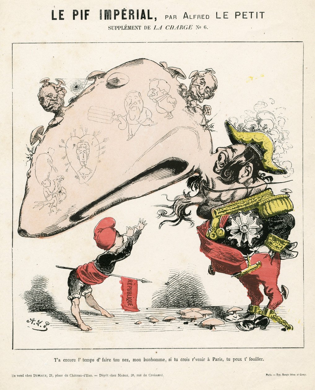 A Carga (1870), número 6, Satirical in Colour de Alfred Le Petit