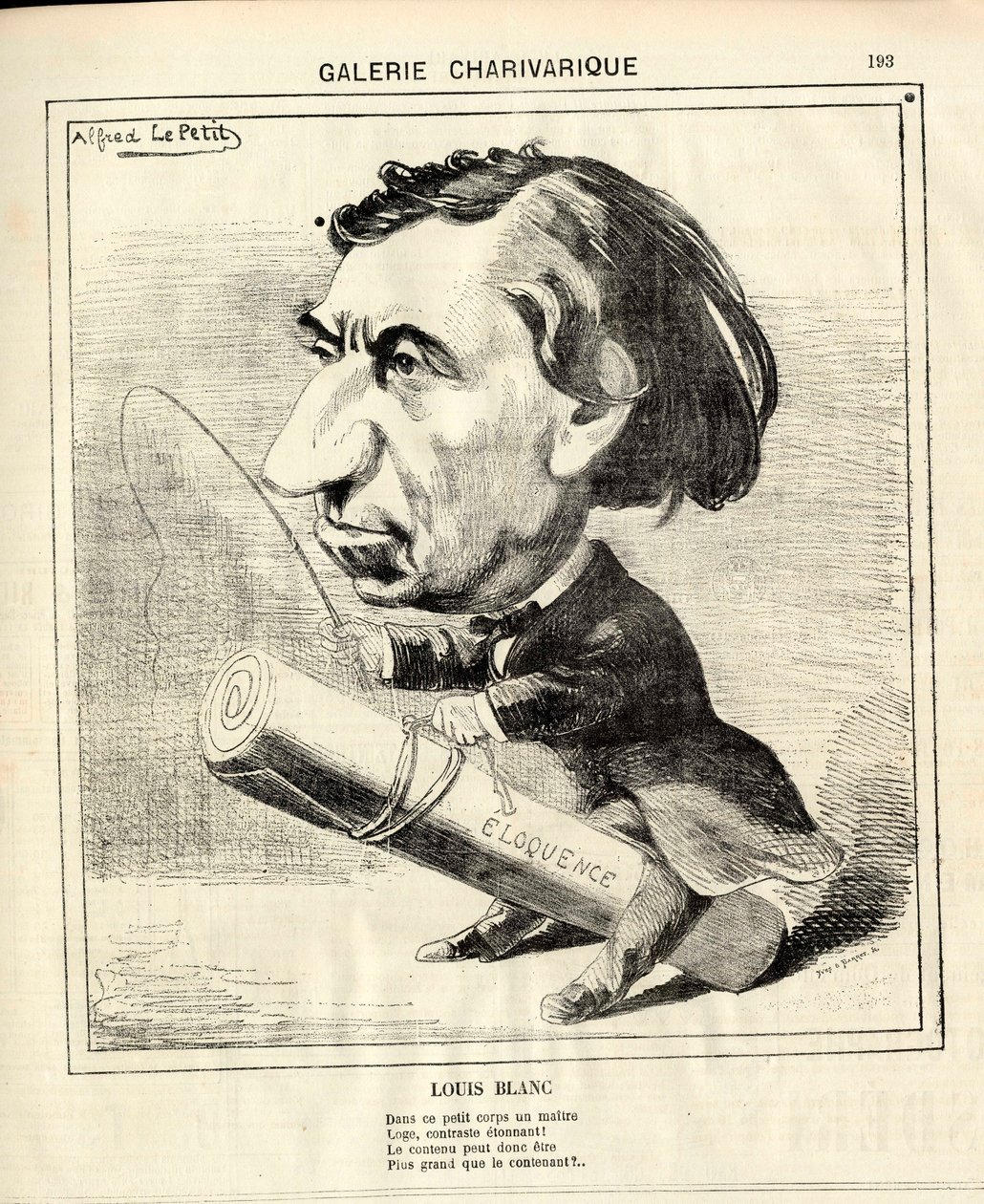 Le Charivari, Satirical in B & W de Alfred Le Petit