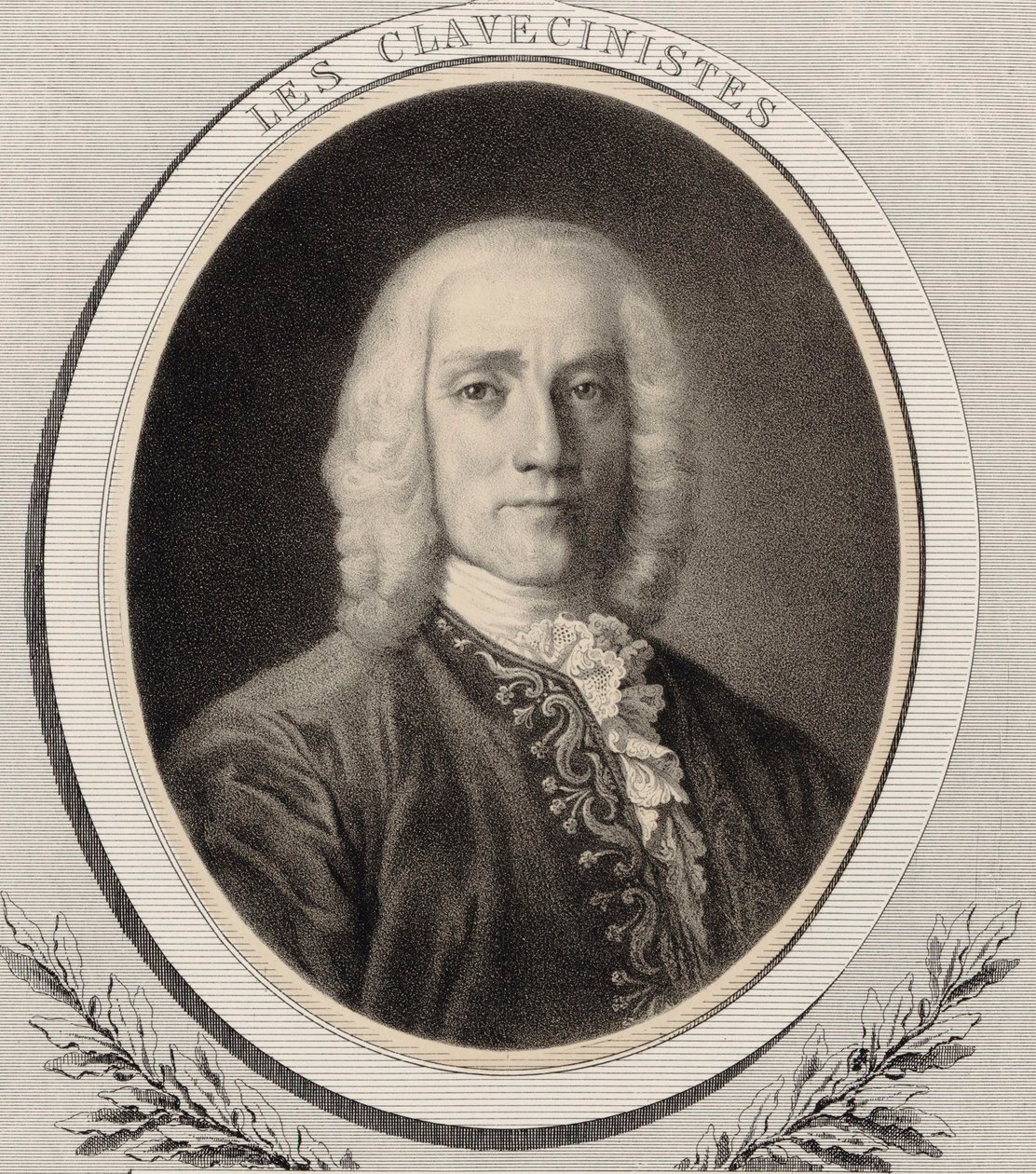 Retrato do compositor Domenico Scarlatti 1685-1757, c. 1850. de Alfred Lemoine